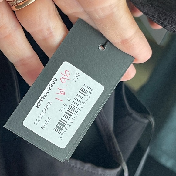 NWT Maje Black Bandeau Mini dress with cut-outs Size M - Picture 6 of 16